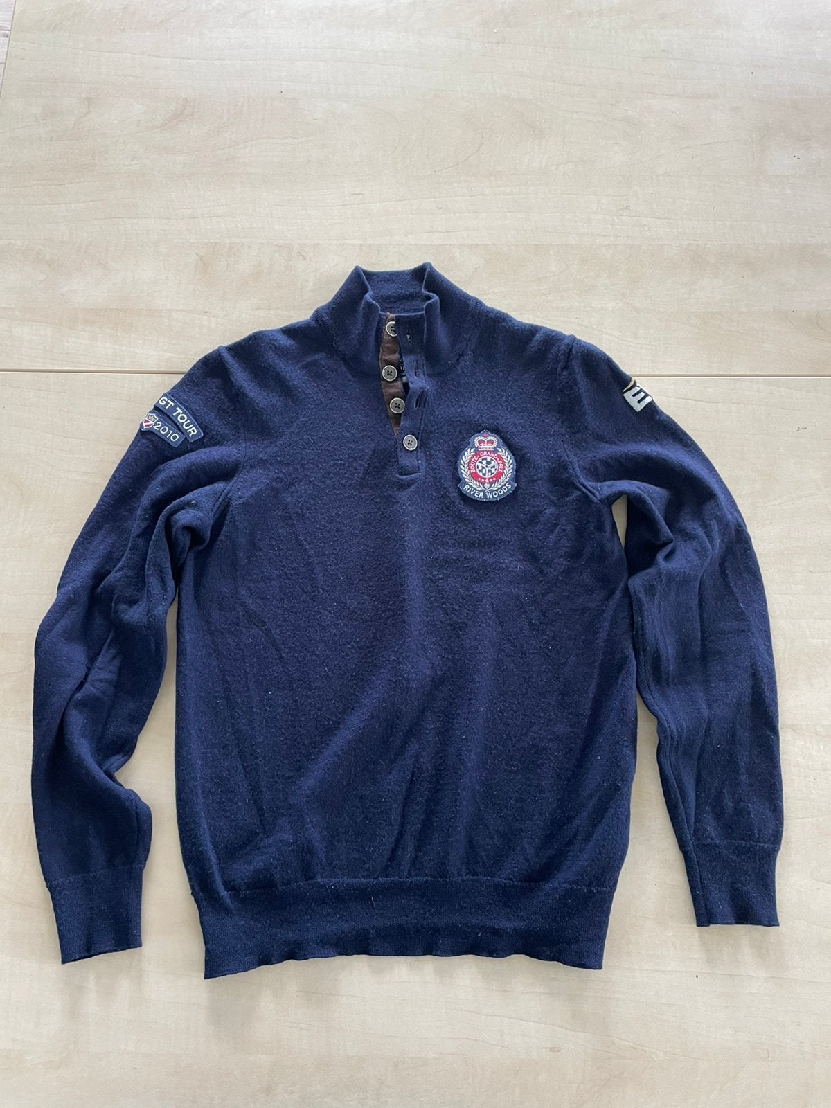 Pull Zoute Grand Prix - maat S - River Woods, Ophalen, Zo goed als nieuw, Maat 46 (S) of kleiner, Blauw