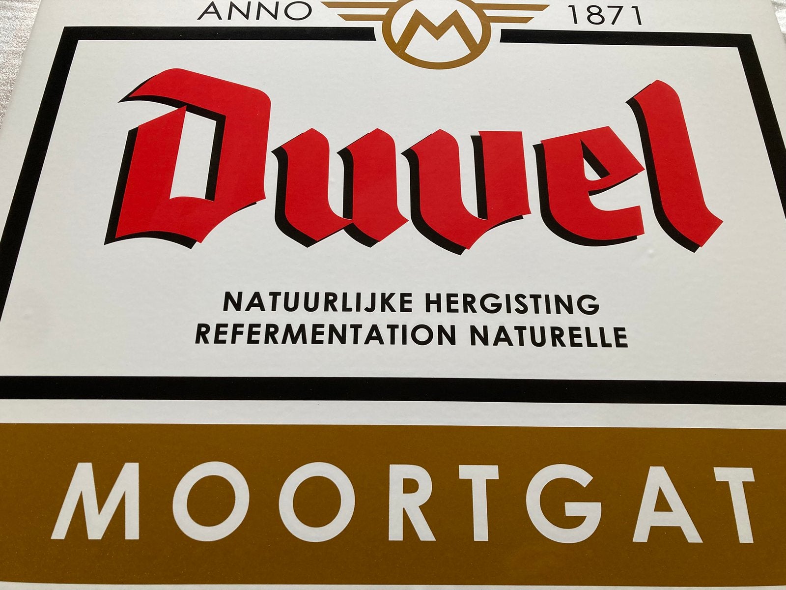 Duvel Moortgat emaille shop, Verzamelen, Ophalen of Verzenden, Duvel
