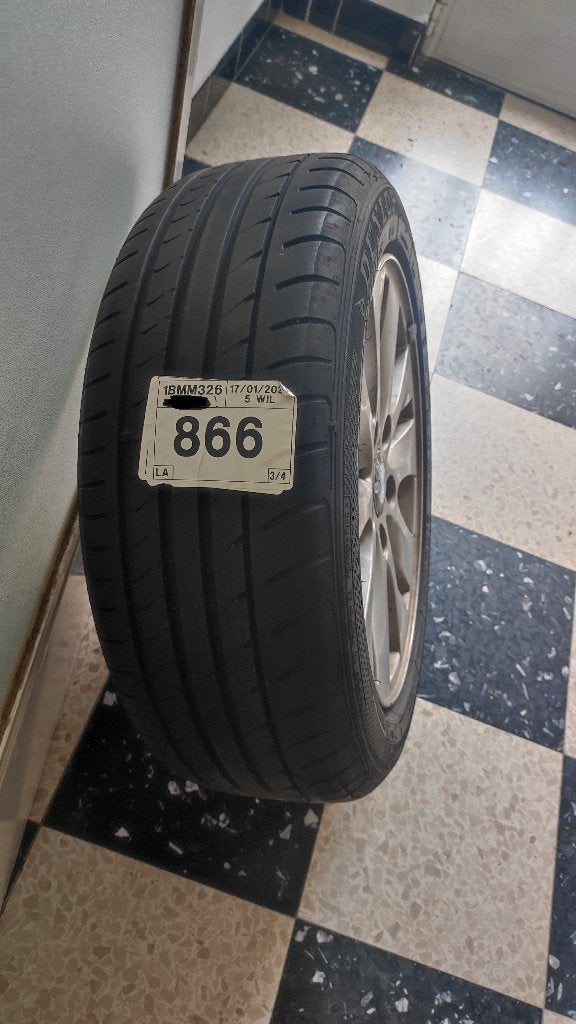 BMW velgen met run flat zomer banden: type 195/55R16, Auto-onderdelen, Banden en Velgen, Ophalen, Gebruikt, 16 inch, Banden en Velgen