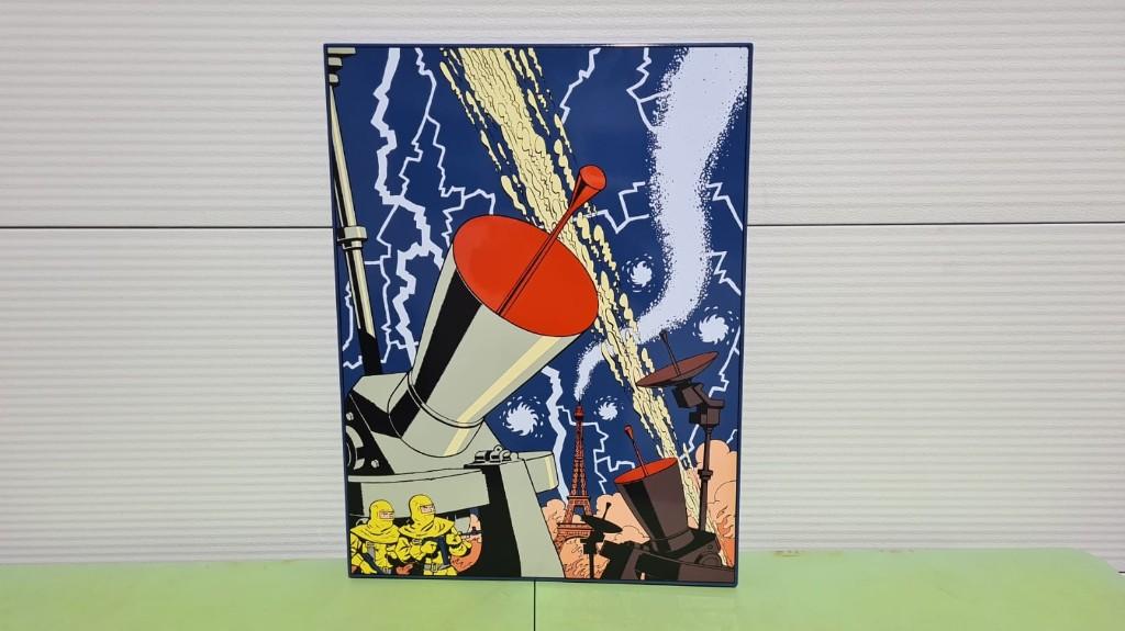 émail Blake & Mortimer E.P. Jacobs, SOS Meteors, 61/99, Collections, Personnages de BD, Neuf, Image, Affiche ou Autocollant, Enlèvement ou Envoi