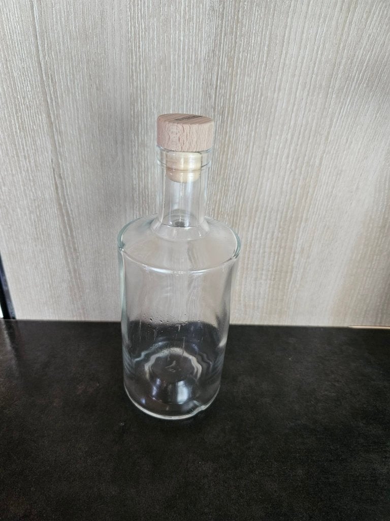 Bouteille en verre avec capuchon 750 ml, Maison & Meubles, Enlèvement ou Envoi, Comme neuf, Verre, Récipient(s)