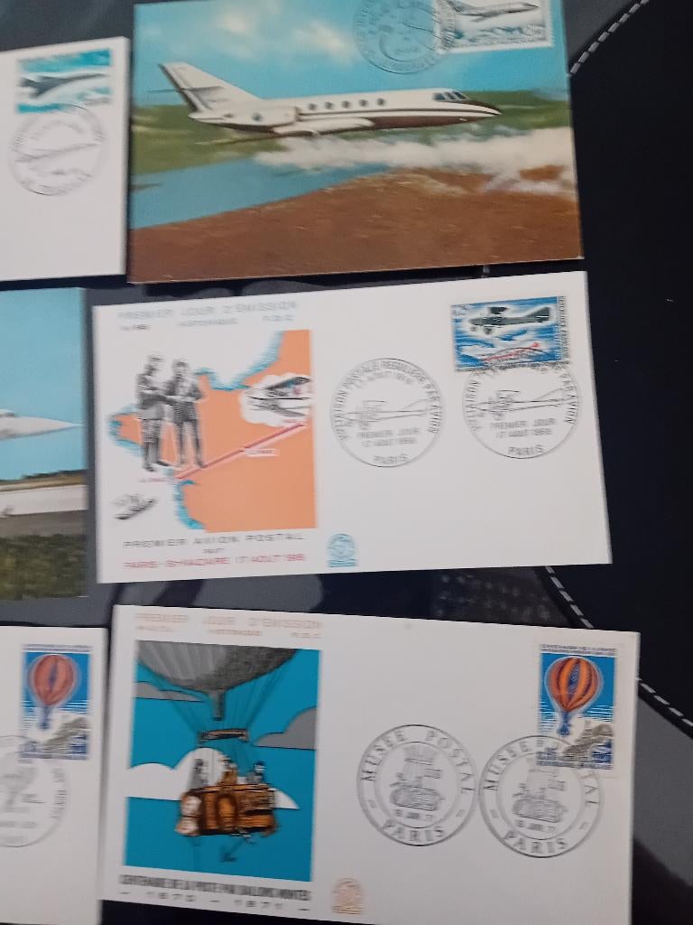 Timbre ancien avec lettre poste avion, Enlèvement ou Envoi
