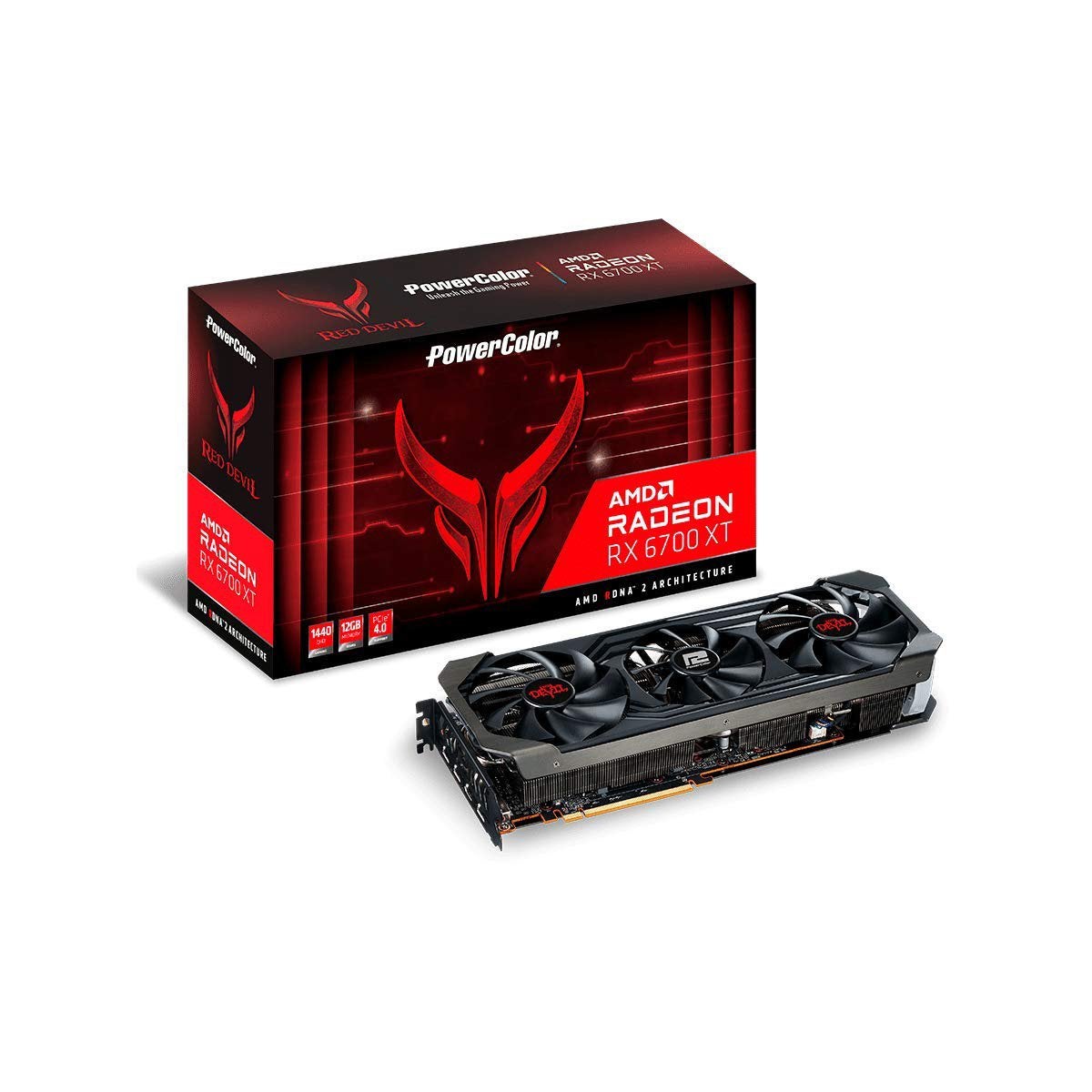 Carte Graphique AMD RADEON 6700xt Powercolor Red Devil, Computers en Software, Ophalen, Zo goed als nieuw, GDDR6, AMD