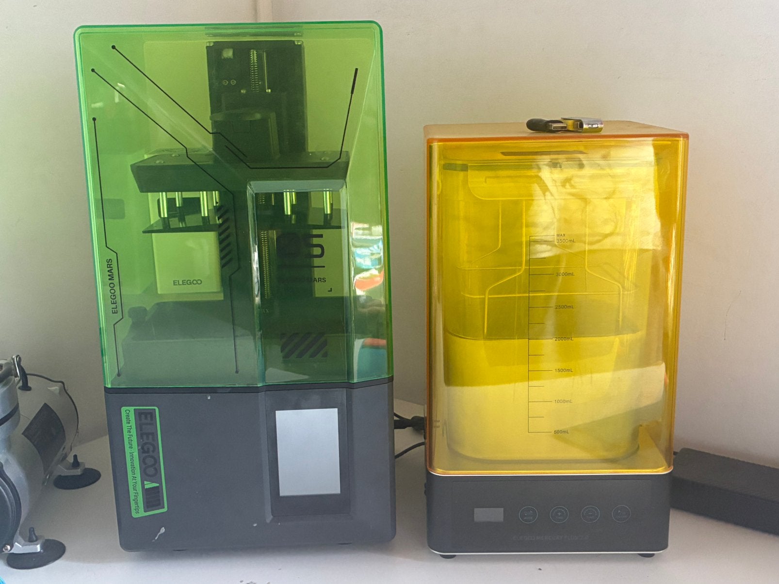 Elegoo mars 5 + mercury plus v2 resin printer, Computers en Software, 3D Printers, Ophalen, Zo goed als nieuw