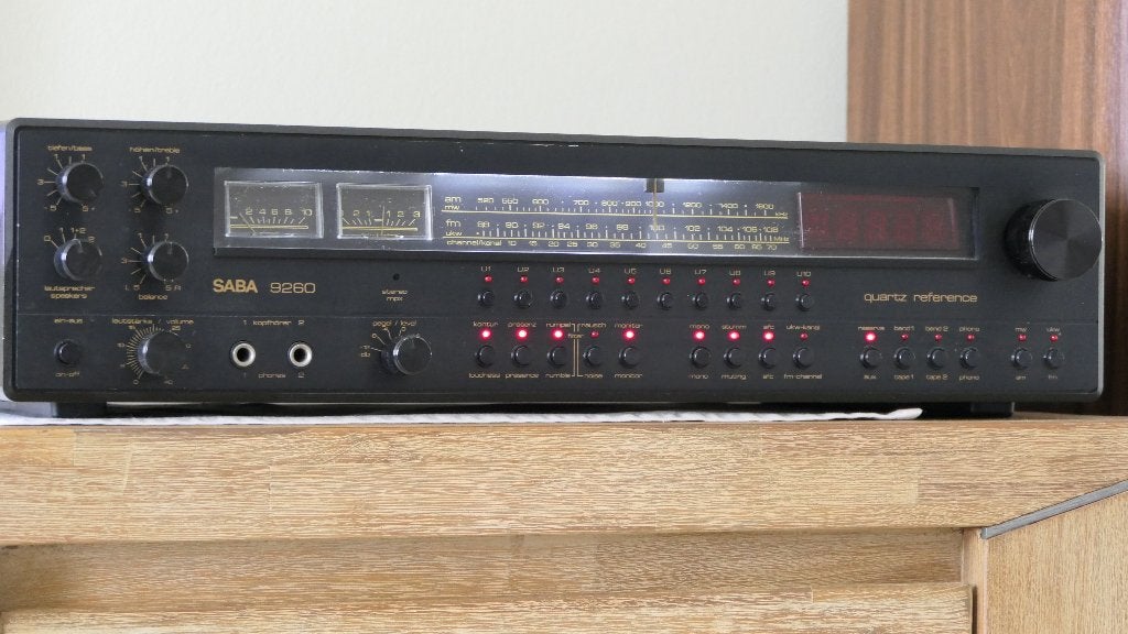Saba 9260 receiver, TV, Hi-fi & Vidéo, Enlèvement, Comme neuf, Stéréo, 120 watts ou plus