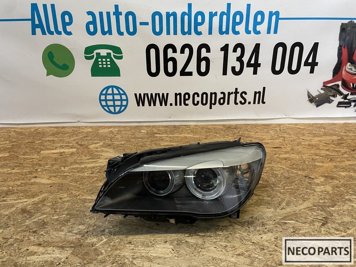 BMW 7 SERIE F01 F02 XENON KOPLAMP LINKS 7182139 ORIGINEEL, Gebruikt, -, -, Ophalen of Verzenden