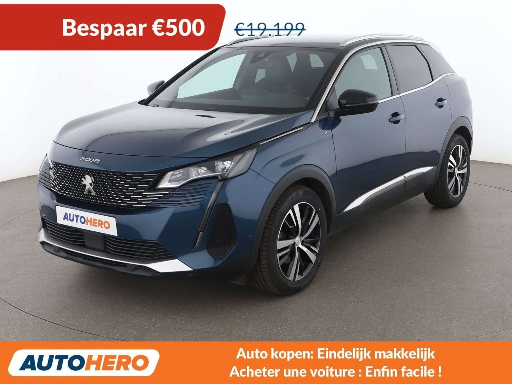Peugeot 3008 1.5 Blue-HDi GT (année de construction 2021), Autos, Cuir, Achat, Euro 6, 131 ch