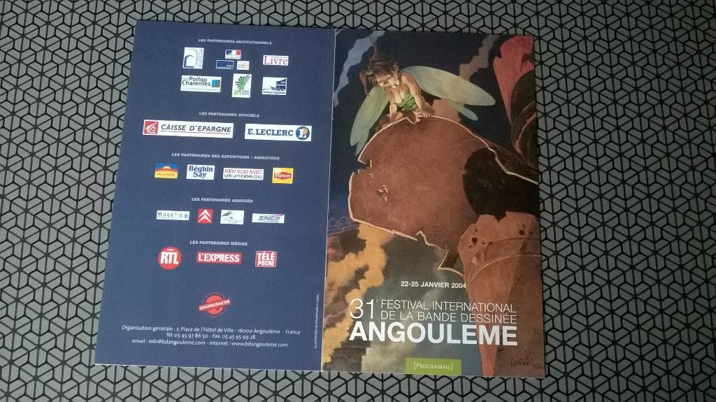 Programma 31ste festival van Angoulème – Régis Loisel, Boeken, Gelezen, Eén stripboek, Ophalen of Verzenden, Régis Loisel