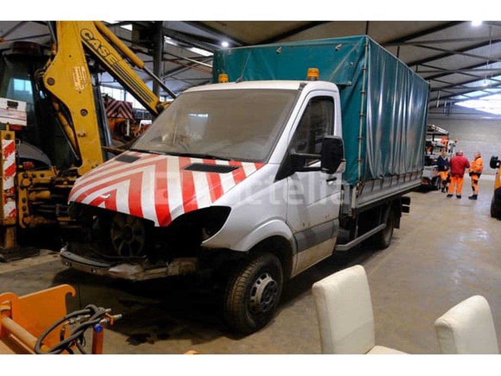 Camionnette plateau bâché Mercedes-Benz Sprinter 515 CDI (, Autos, Achat, Entreprise, Autres carburants, Mercedes-Benz
