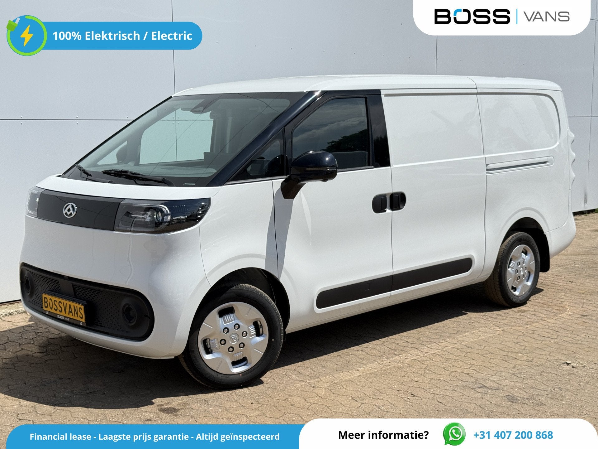 Maxus eDeliver 5 64 kWh 163PK Elektrisch! L1H1 335KM WLTP 36, Auto's, Stof, Gebruikt, Maxus, Wit