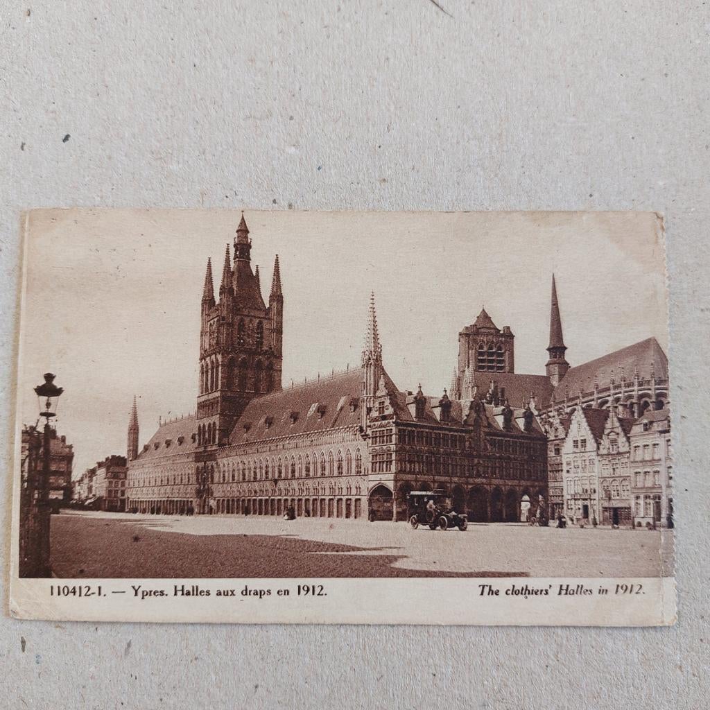 Oude postkaart van Ieper, Ophalen of Verzenden