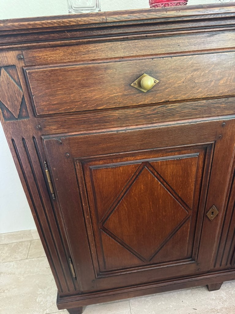Art Deco Buffetkast / Dressoir, Ophalen, Gebruikt, Met deur(en), 100 tot 150 cm