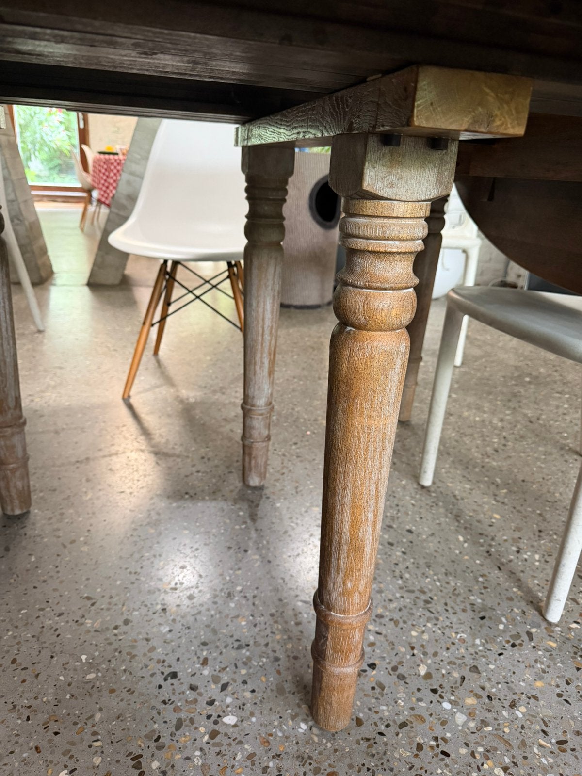 Uitschuifbare zeer grote eiken tafel, Antiek en Kunst, Ophalen