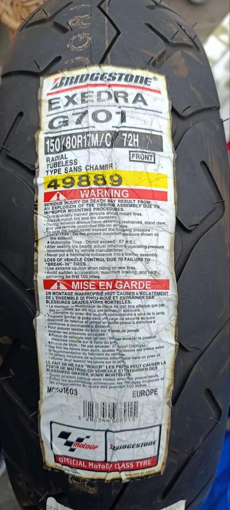 Pneu moto neuf, Enlèvement ou Envoi