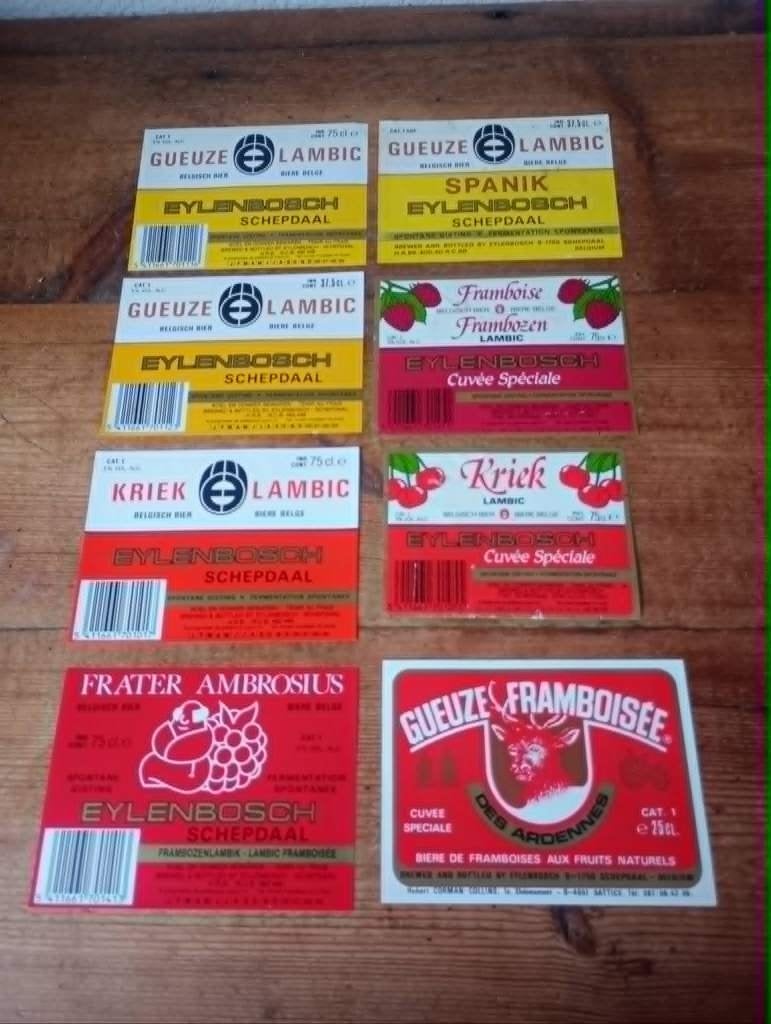 Brasserie bière lot d'étiquettes Eylenbosch, Enlèvement ou Envoi, Comme neuf, Autres types, Autres marques