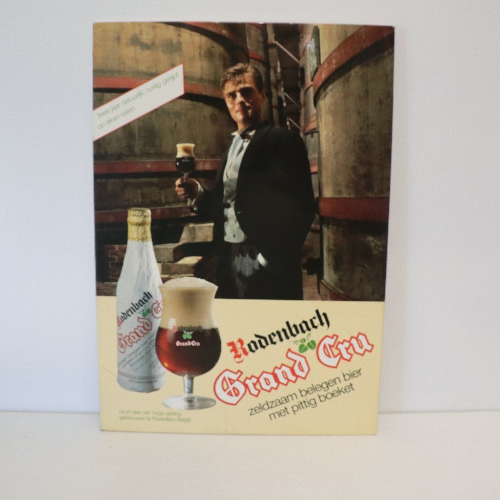 Rodenbach Grand Cru - reclame bord / pankarte, Verzamelen, Ophalen of Verzenden, Gebruikt, Reclamebord