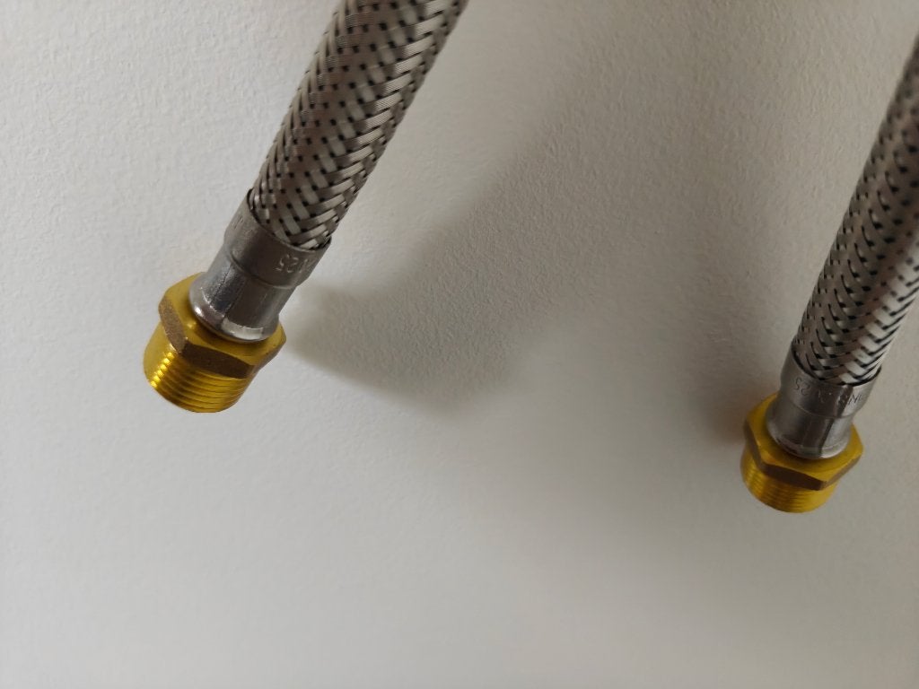 2 x Flexible plumbing hose 50cm, Bricolage & Construction, Sanitaire, Neuf, Robinet, Enlèvement