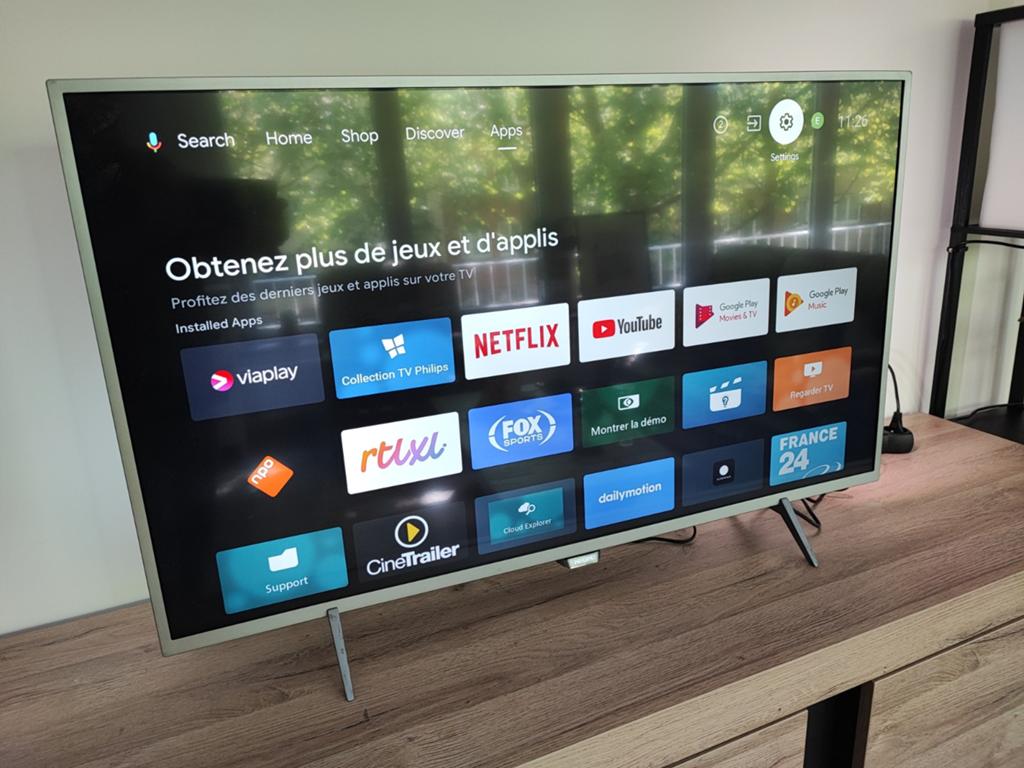 SMART TV PHILIPS AMBILIGHT LED 4K ANDROID 43 POUCES 109 CM W, Audio, Tv en Foto, Ophalen, LED, Philips, Smart TV