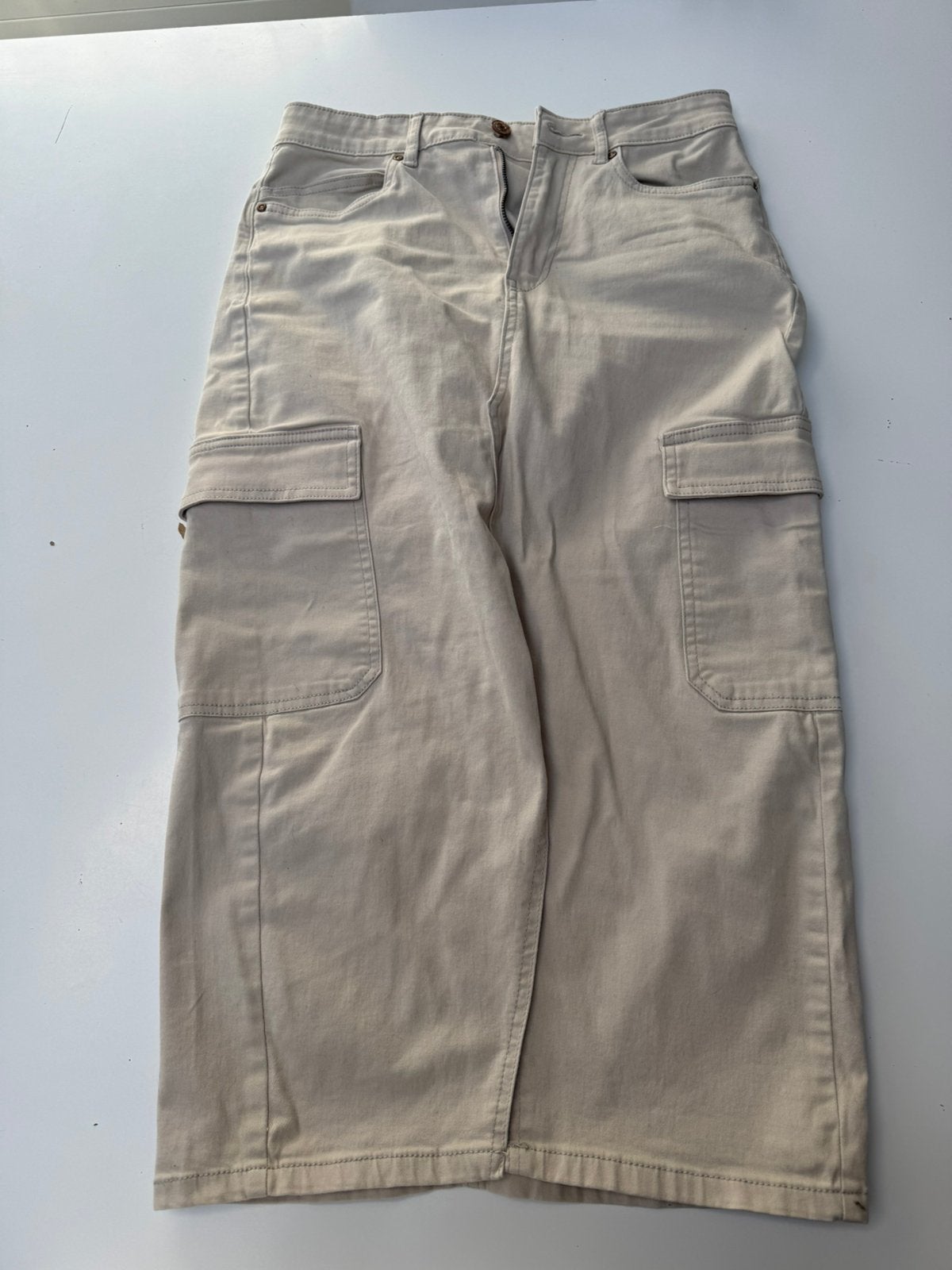 Lange beige rok maat S - merk Only, Kleding | Dames, Ophalen, Beige, Maat 36 (S), Gedragen