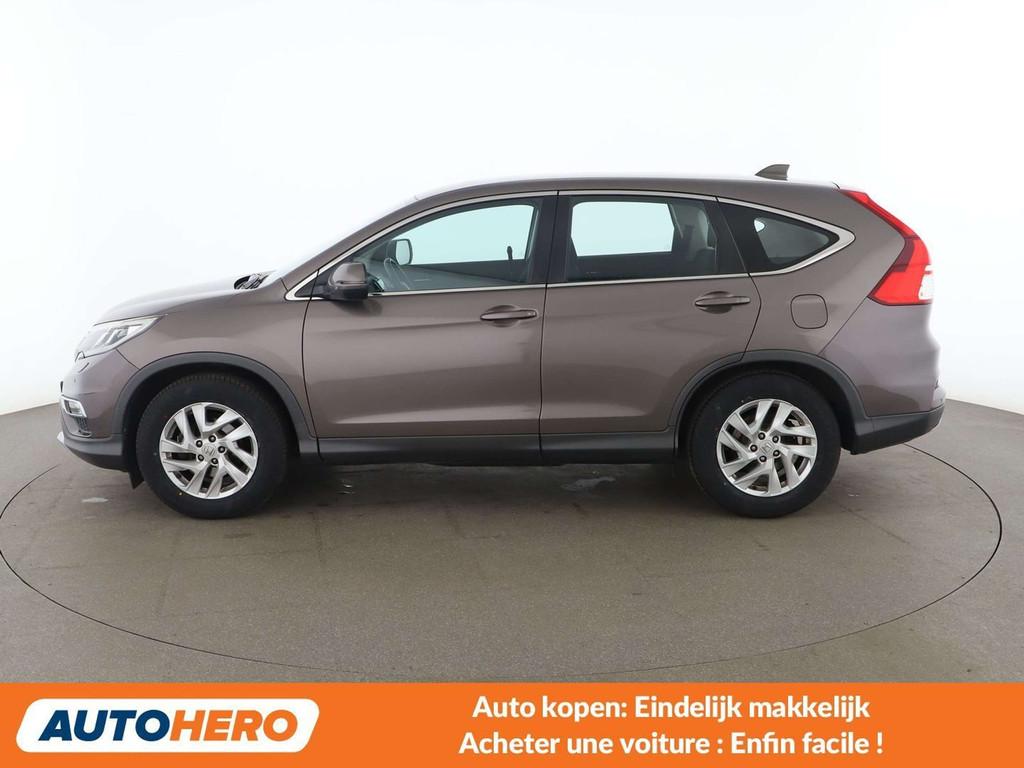 Honda CR-V 2.0 i-VTEC Elegance 2WD (bj 2015), Auto's, Honda, Gebruikt, Zwart, Beige, 155 pk