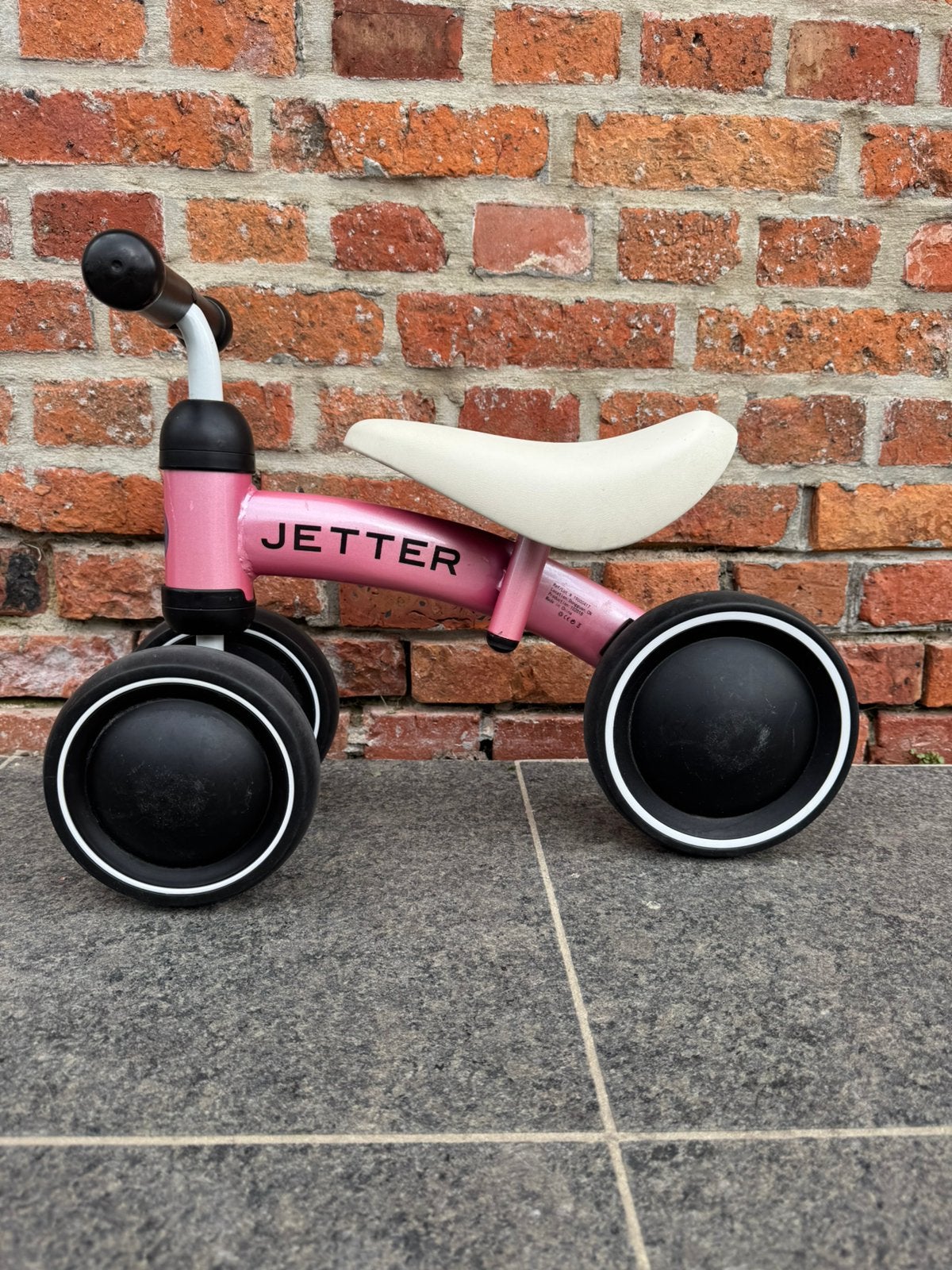Prachtig roze loopfietsje Jetter mini, Ophalen, Gebruikt, Loopfiets