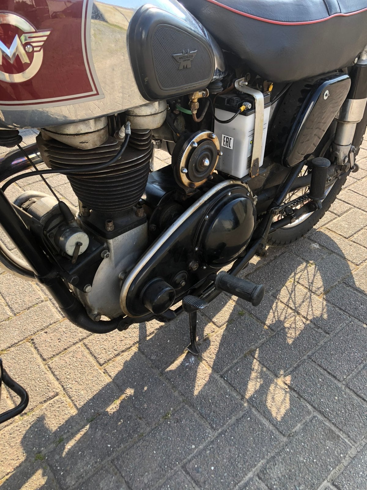 Moto Matchless 350 cc, Motos, Enlèvement