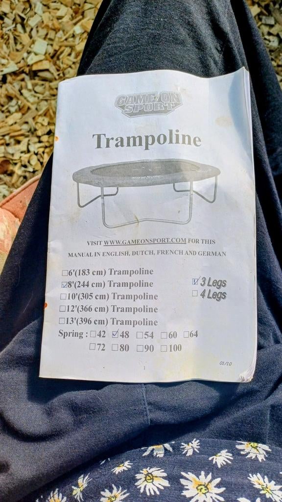 Trampoline 244cm, Ophalen