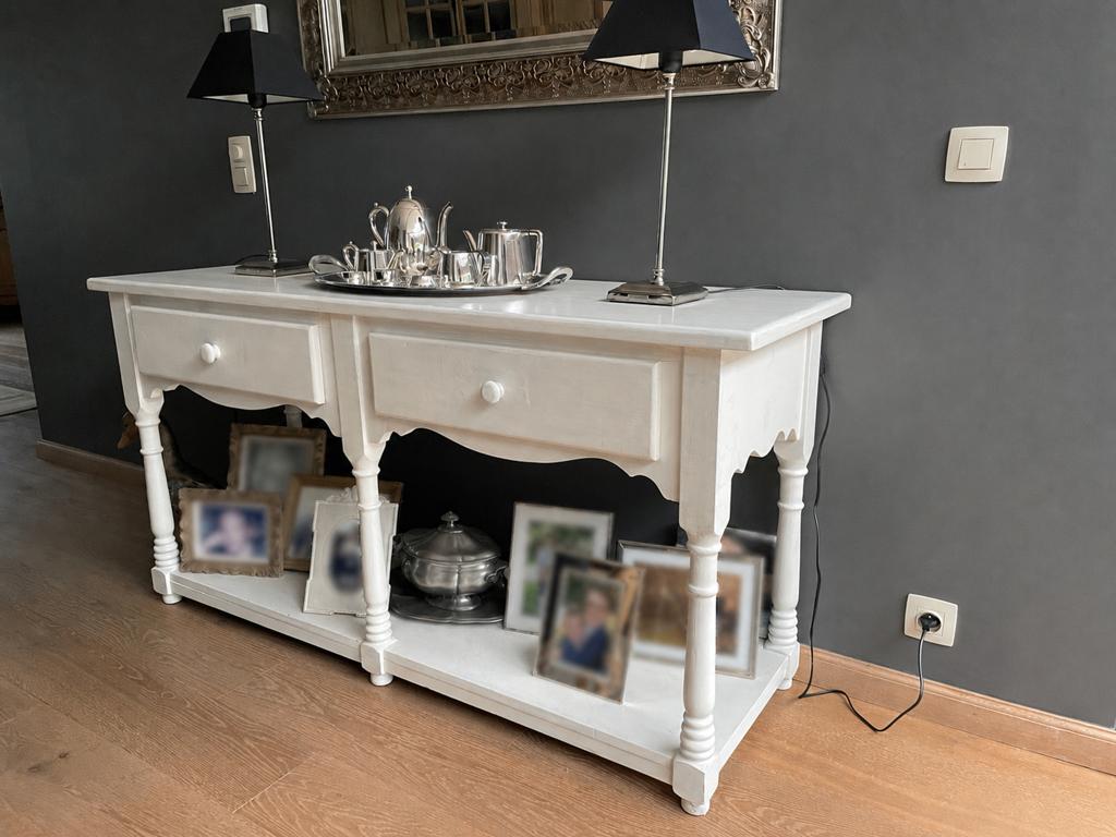 Witte kast, Maison & Meubles, Tables | Dessertes, Enlèvement, Comme neuf