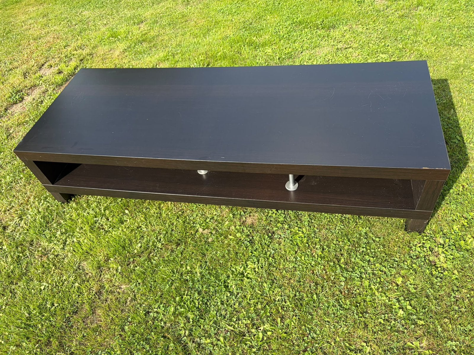 TV-meubel IKEA zwart, Ophalen, Gebruikt, 150 tot 200 cm, Minder dan 100 cm