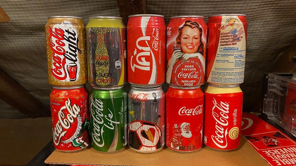 Canettes de Coca-Cola vintage dans le monde entier, partie 7, Envoi, Utilisé