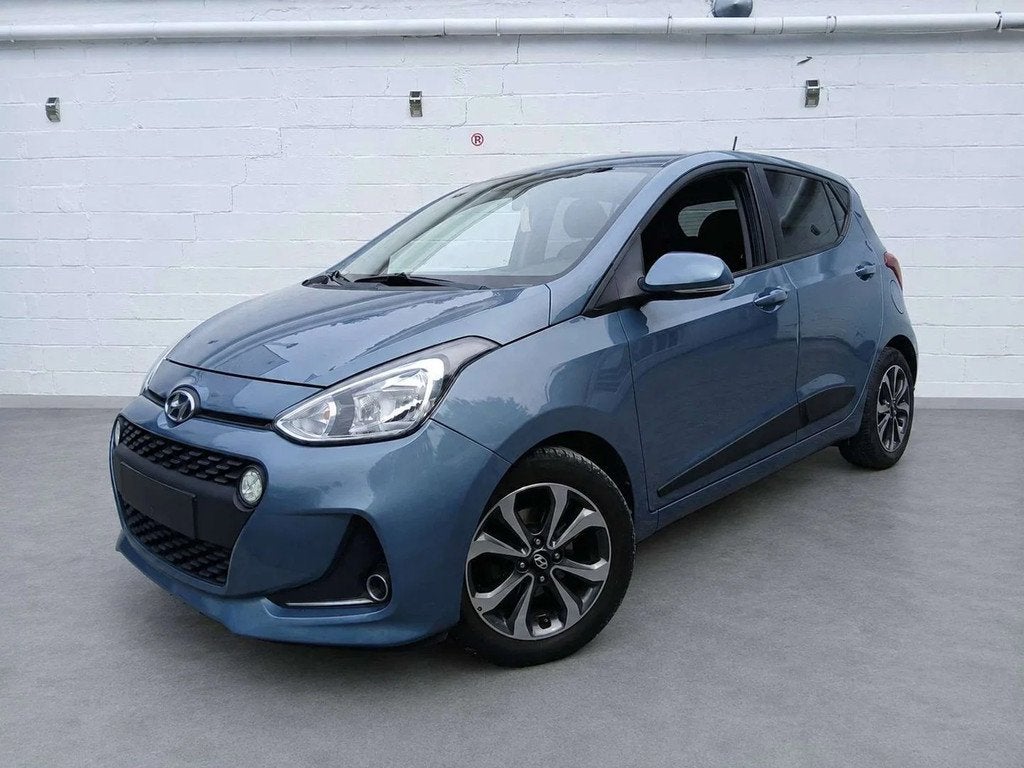 Hyundai i10 i10 1.0i * CAPT ARR * A/C * SIEG CHAUFF * 189X42, Auto's, Gebruikt, Zwart, 4 cilinders, Blauw