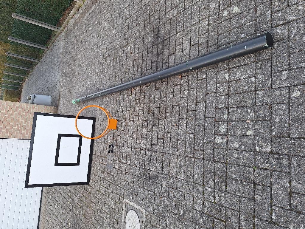 Basketbalring, Enlèvement, Utilisé, Anneau, Panneau ou Poteau