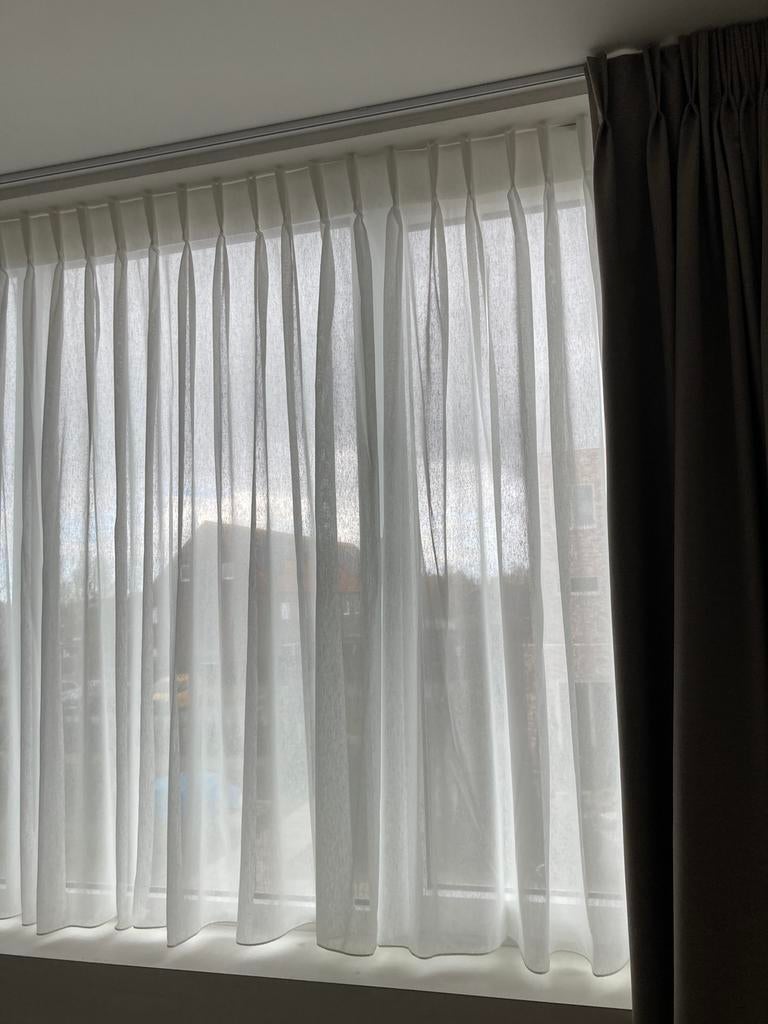 5 glasgordijnen te koop, Huis en Inrichting, Ophalen, Zo goed als nieuw