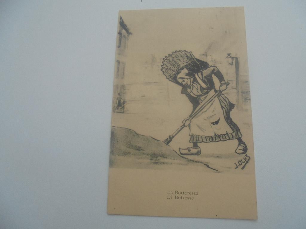 fantasiekaart-la botteresse, Verzamelen, Postkaarten | Themakaarten, Verzenden, Voor 1920, Gelopen, Ambachten of Beroep