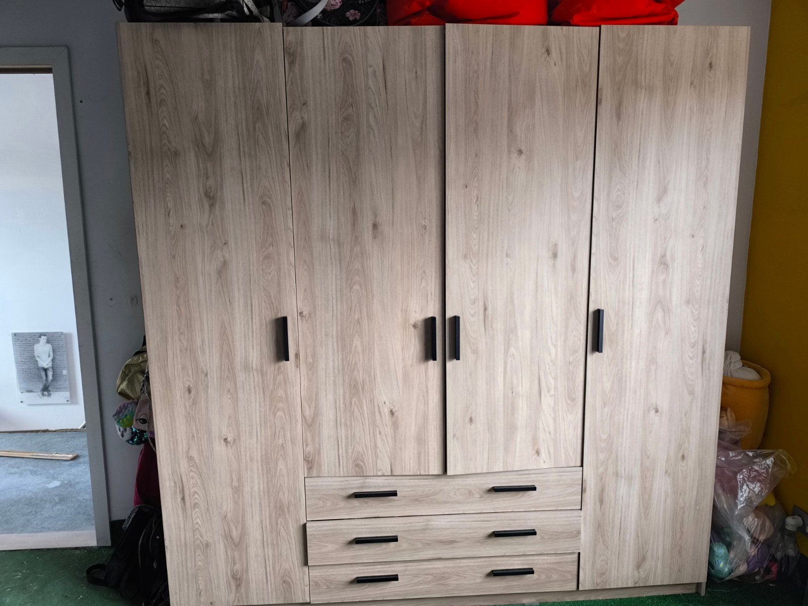 Bed met onderbed en kast te koop, Huis en Inrichting, Ophalen