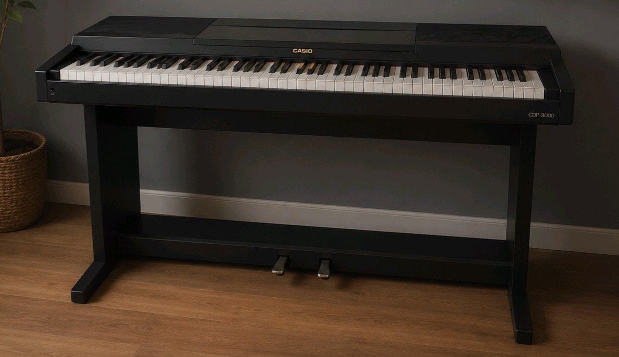 Vintage Elektrische Piano Casio CDP-3000, 1988, Muziek en Instrumenten, Ophalen, Zwart, Piano, Digitaal
