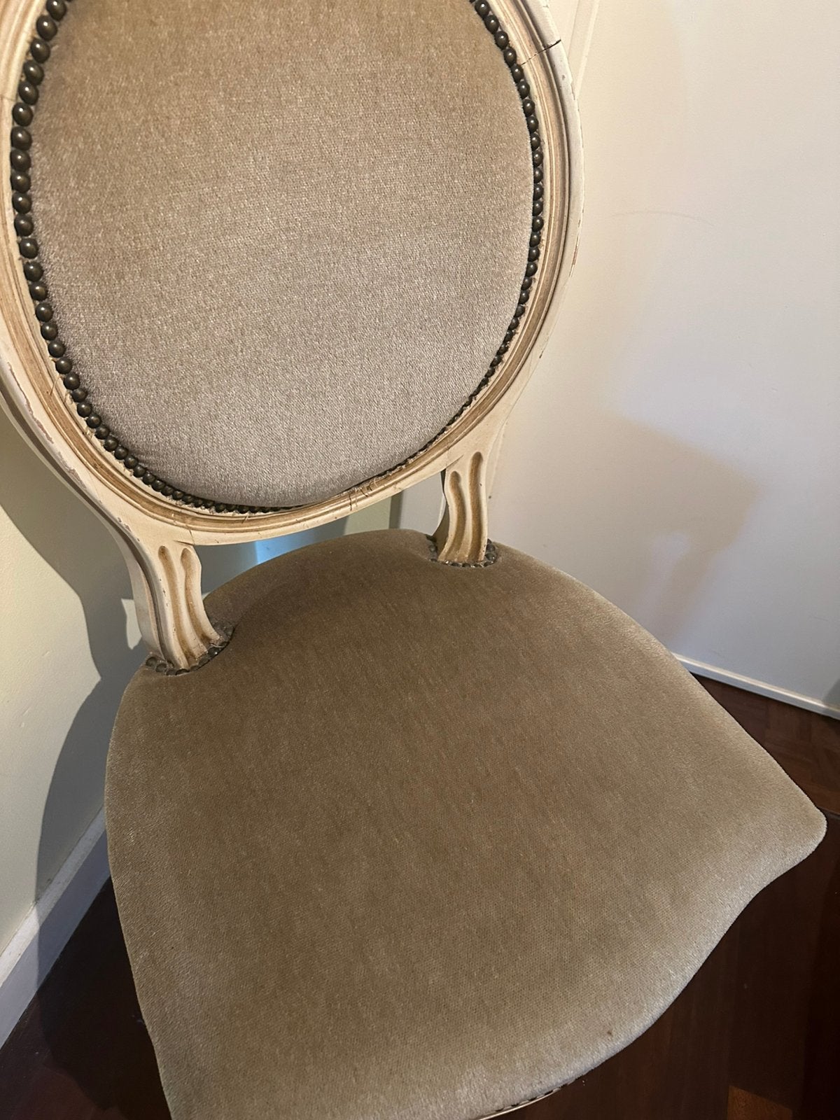 eetkamerstoelen in Louis XVI / Lodewijk XVI-stijl, Huis en Inrichting, Stoelen, Ophalen, Gebruikt, Stof, Vijf, Zes of meer stoelen