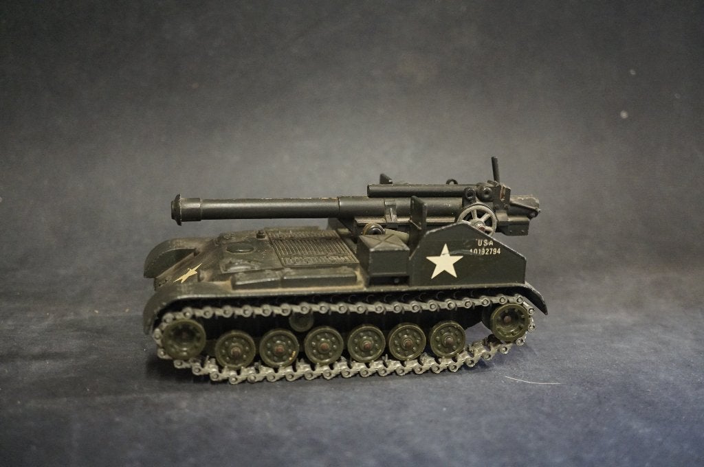 Solido M41 mobiele 105 mm artillerie tank - 1/50, Ophalen of Verzenden, Gebruikt