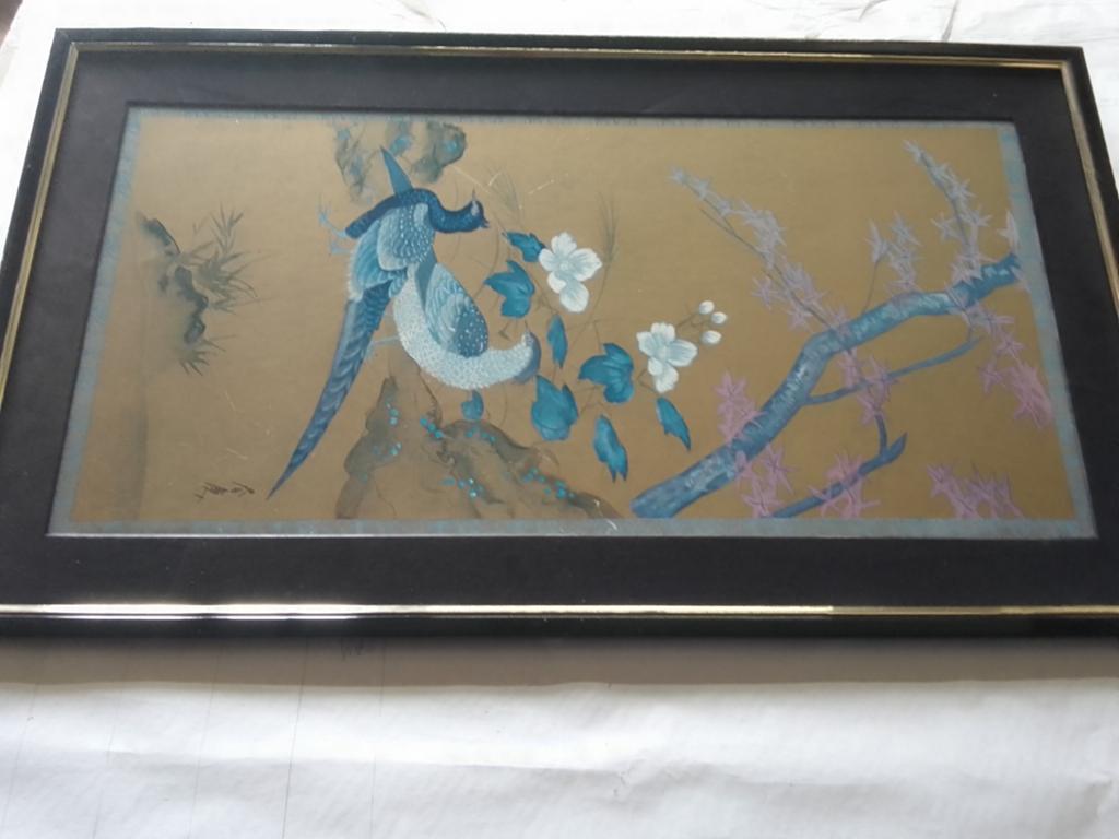 Kader met pauw, Antiek en Kunst, Ophalen