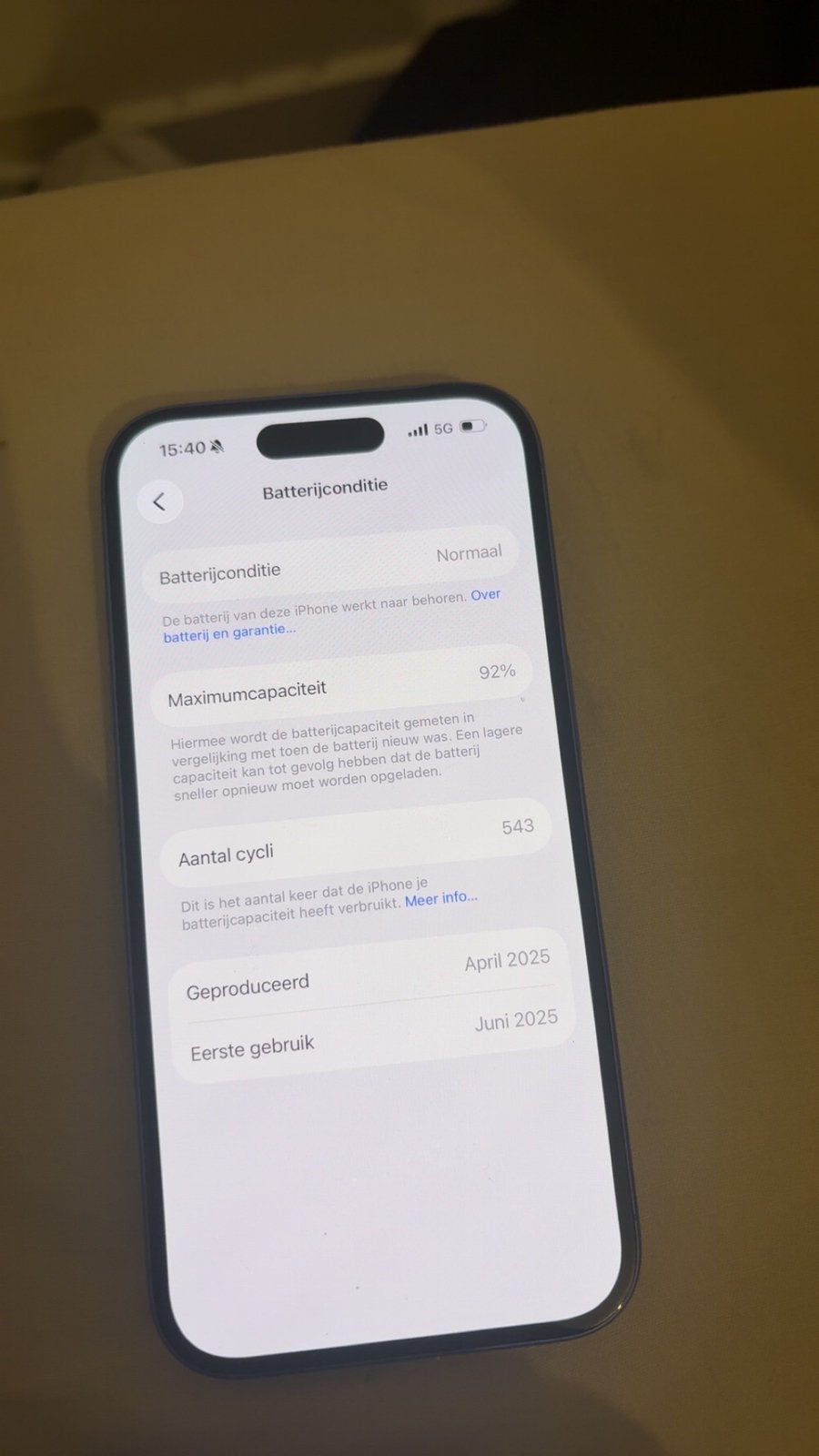 Iphone 16, 92 %, 128 GB, Blauw, IPhone 16