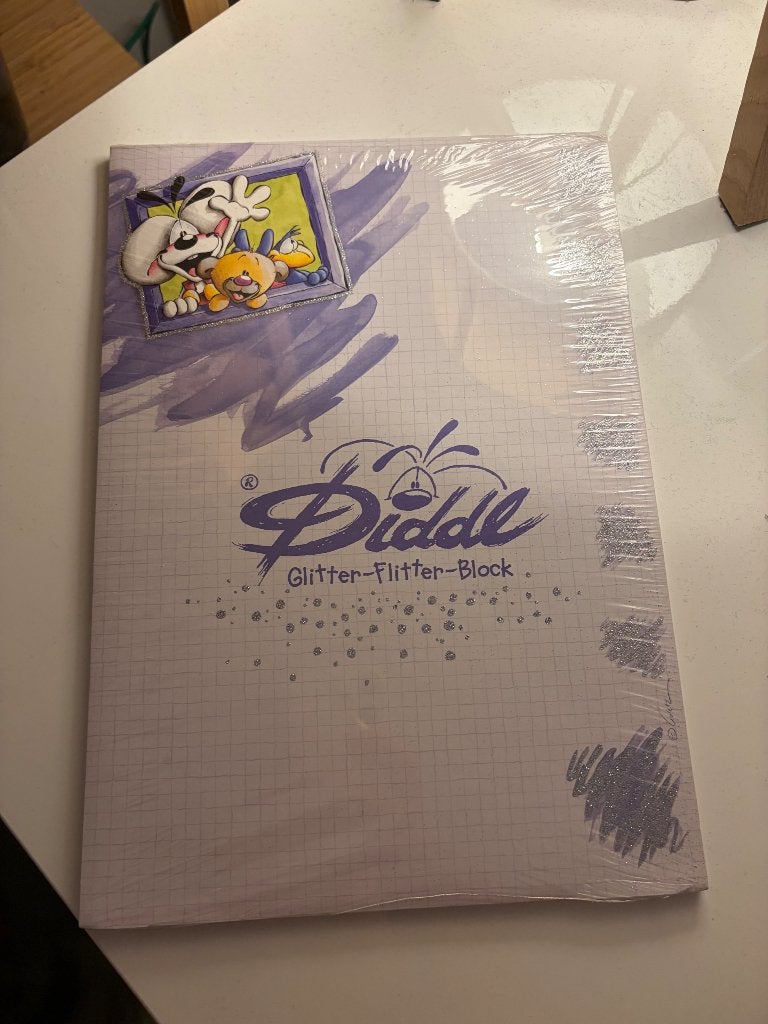 Bloc rare diddl glitter sous blister, Enlèvement, Diddl, Neuf, Papier, Carte ou Papeterie