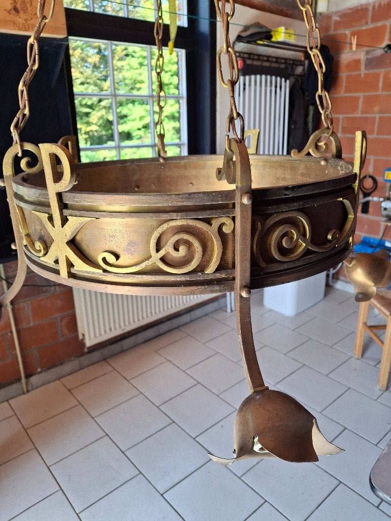 Koperen luchter, Antiek en Kunst, Ophalen