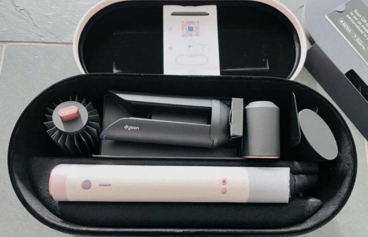 DYSON Airwrap Co-anda 2x Straight Pink Multistyler Roze, Ophalen of Verzenden, Nieuw, Krultang of Stijltang