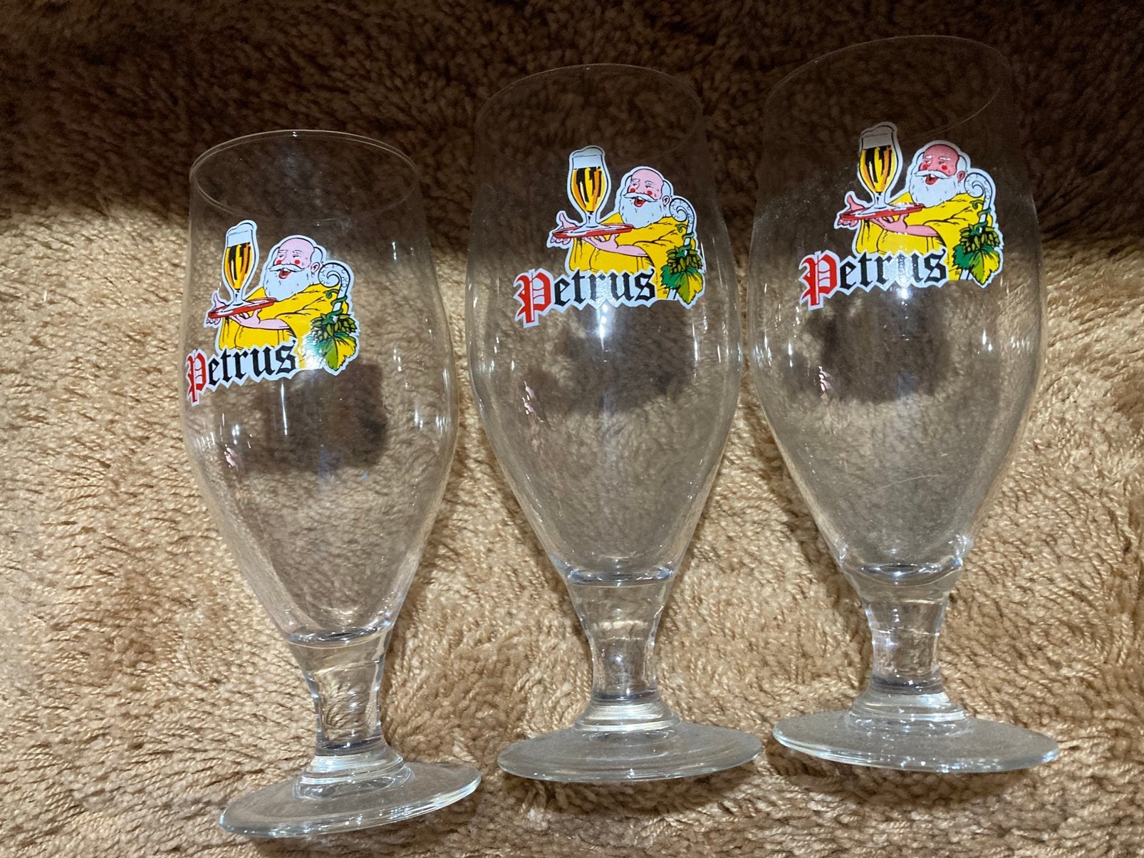 3 verres gourmands de Peter, Enlèvement, Comme neuf, Verre ou Verres