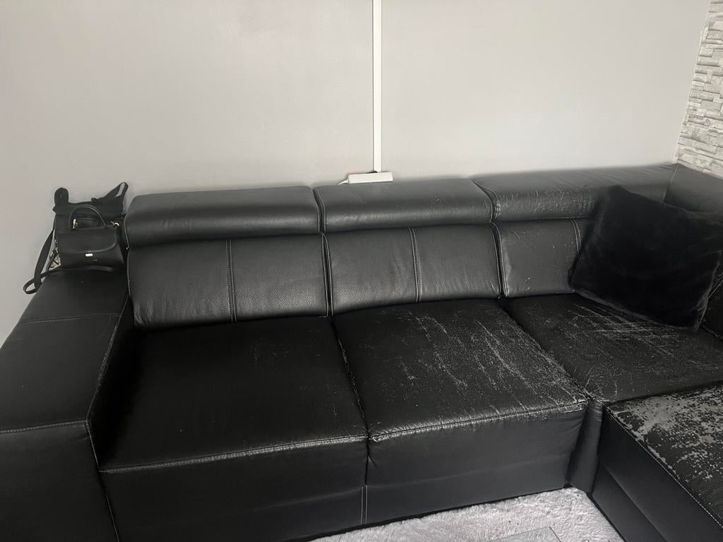 Canape, Maison & Meubles, Enlèvement, Utilisé, Cuir