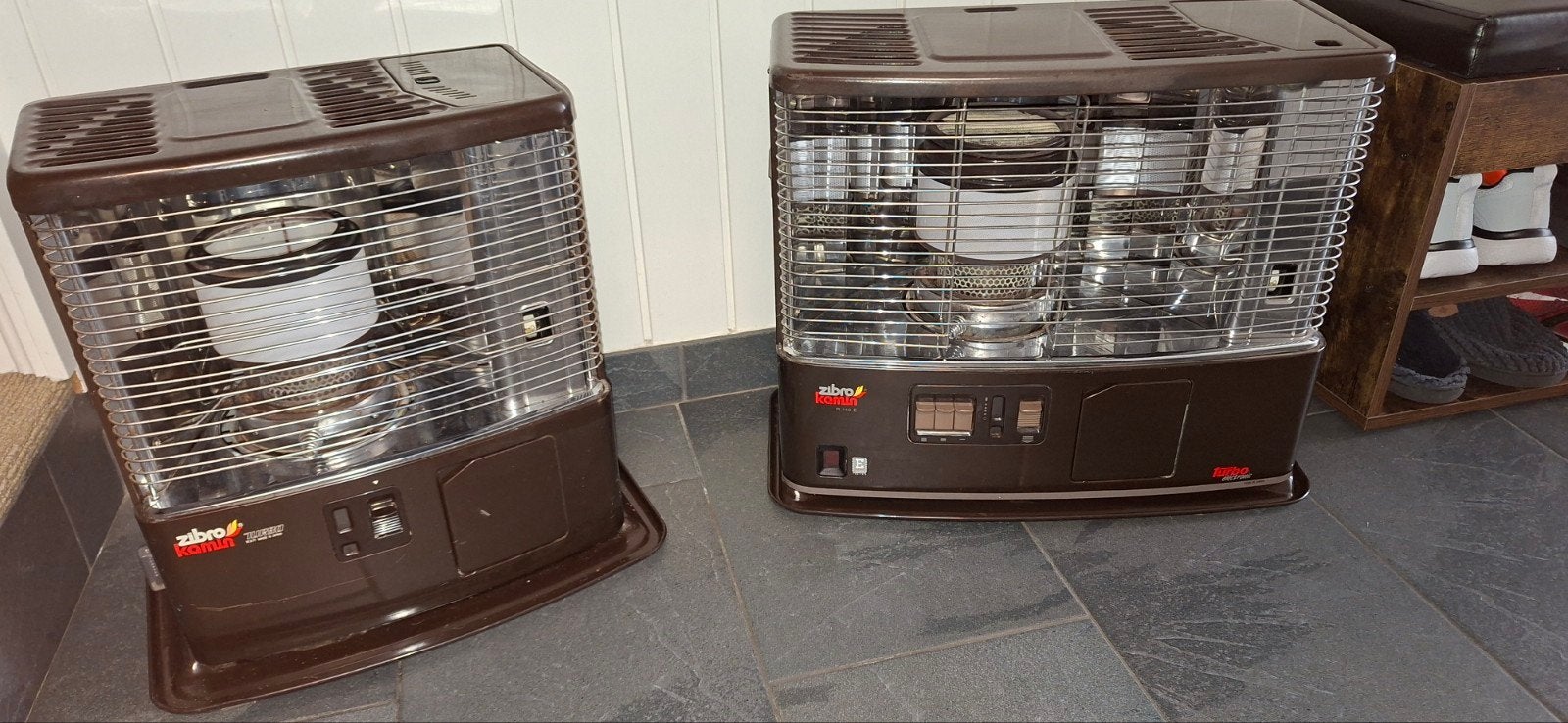 zibro kamin R140E et petit frère, Maison & Meubles, Autres carburants, Comme neuf, Enlèvement, Chauffage au kérosène