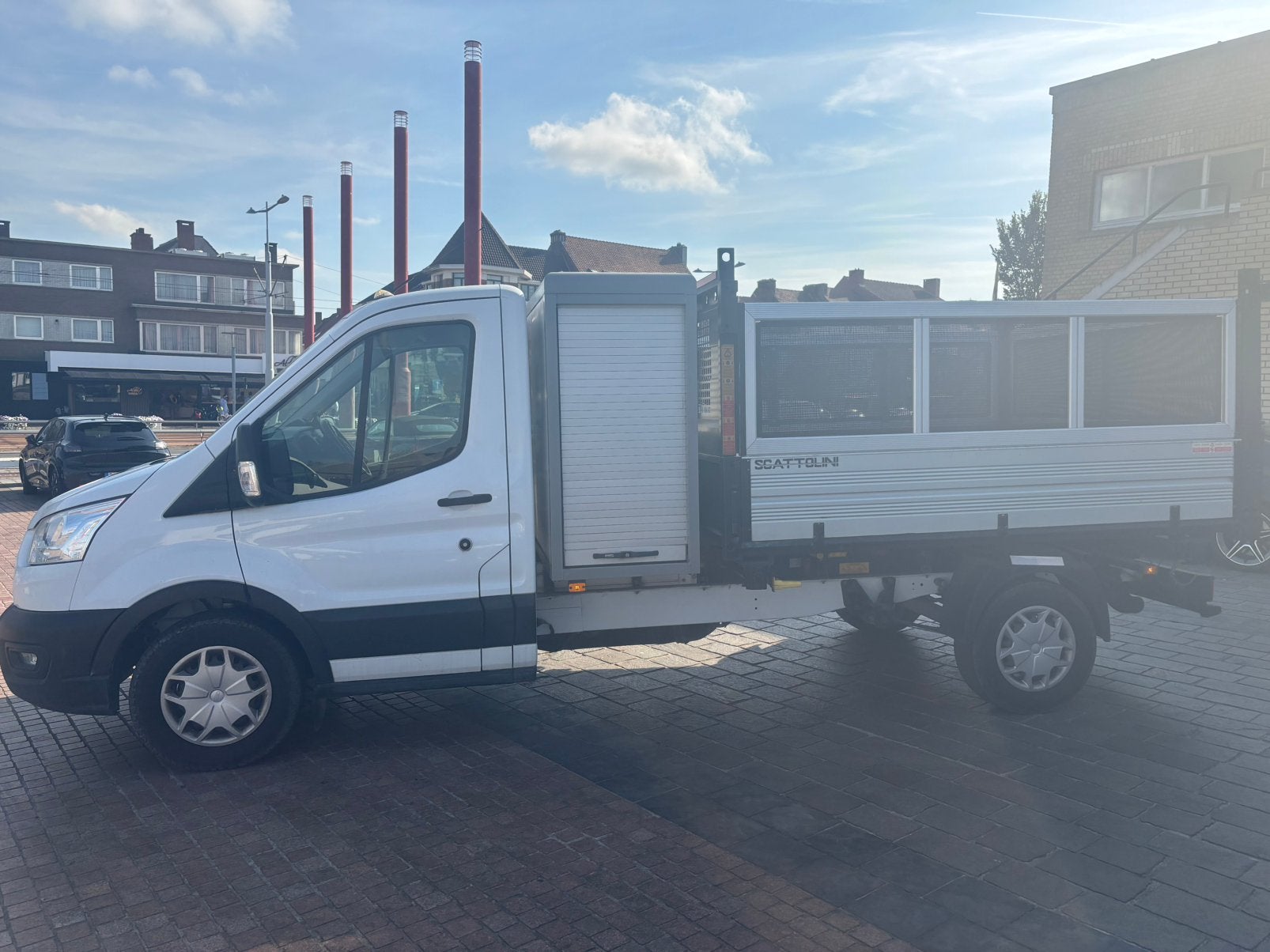 Ford Transit Kipper, Auto's, 4 cilinders, Wit, 96 kW, Dealer onderhouden