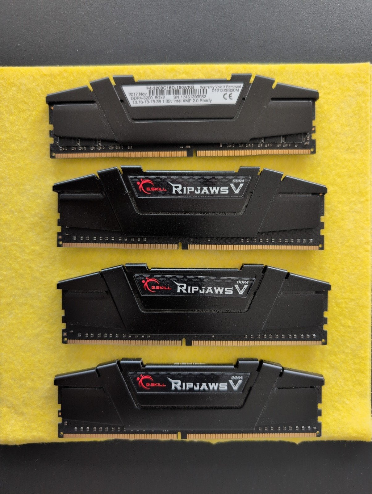 DDR4-3200 4 x 8 GB (G.Skill ripjaws), Computers en Software, RAM geheugen, Ophalen of Verzenden, DDR4, 32 GB