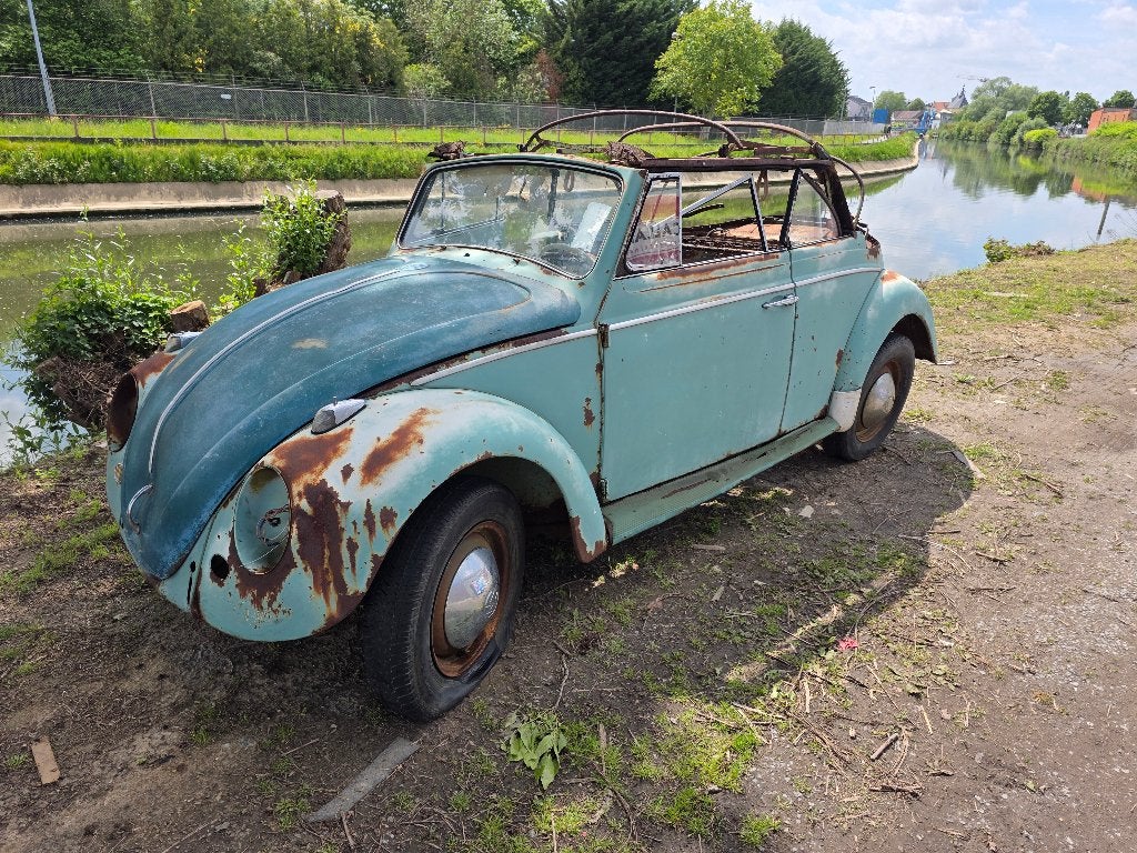 1962 Volkswagen kever cabrio project, Auto's, Overige modellen, Cabriolet, Handgeschakeld, Particulier