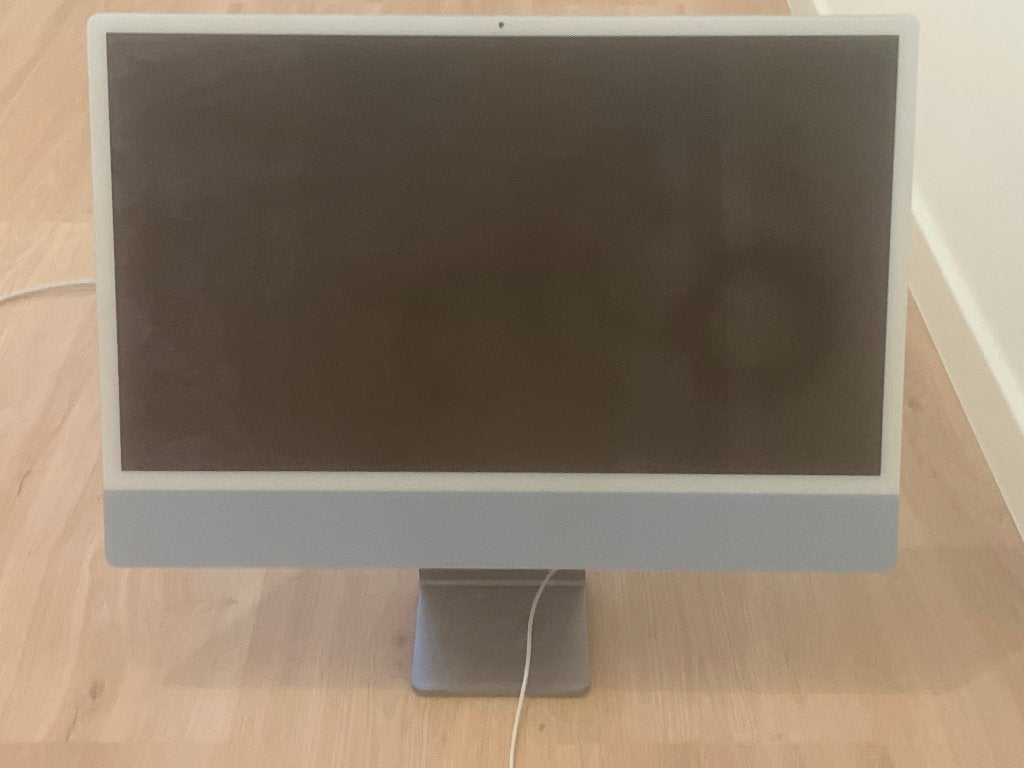 Apple iMac zilver, Computers en Software, Apple Desktops, Ophalen, Zo goed als nieuw, IMac, Onbekend